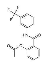 2-(3-(trifluoromethyl)phenylcarbamoyl)phenyl acetate结构式