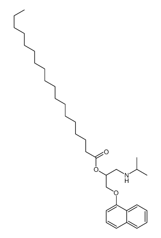 [1-naphthalen-1-yloxy-3-(propan-2-ylamino)propan-2-yl] octadecanoate Structure