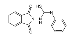 1-(1,3-dioxoisoindol-2-yl)-3-phenylthiourea结构式
