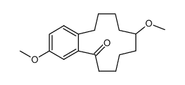 (+/-)-4',8-dimethoxy-1,2-benzocyclododecen-3-one Structure