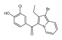 (1-bromo-2-ethylindolizin-3-yl)-(3-chloro-4-hydroxyphenyl)methanone Structure