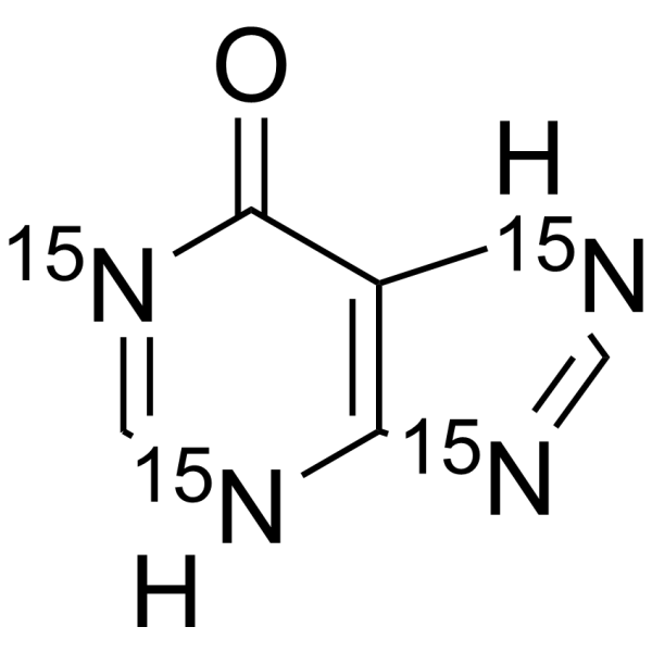 Hypoxanthine-15N4结构式