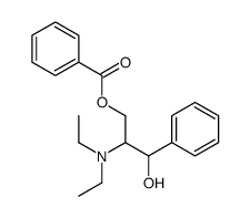 [2-(diethylamino)-3-hydroxy-3-phenylpropyl] benzoate Structure