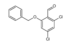 2,4-dichloro-6-(phenylmethoxy)benzaldehyde Structure