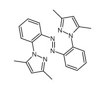 1,2-bis(2-(3,5-dimethyl-1H-pyrazol-1-yl)phenyl)diazene结构式