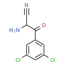 Benzenepropanenitrile,-alpha--amino-3,5-dichloro--bta--oxo- Structure