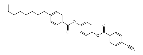 [4-(4-cyanobenzoyl)oxyphenyl] 4-octylbenzoate结构式