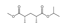 1-isopropyl 5-methyl (2R,4S)-2,4-dimethylpentanedioate结构式