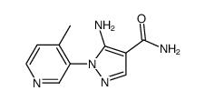 1H-Pyrazole-4-carboxamide,5-amino-1-(4-methyl-3-pyridinyl)-(9CI) structure