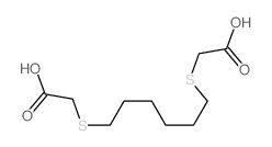 2-[6-(carboxymethylsulfanyl)hexylsulfanyl]acetic acid Structure