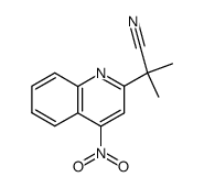2-(1-cyano-1-methylethyl)-4-nitroquinoline Structure