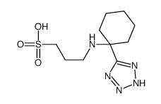 3-[[1-(2H-tetrazol-5-yl)cyclohexyl]amino]propane-1-sulfonic acid结构式