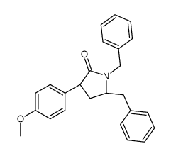 (5R)-1,5-dibenzyl-3-(4-methoxyphenyl)pyrrolidin-2-one Structure