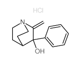 2-Methylene-3-phenyl-3-quinuclidinol hydrochloride Structure