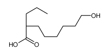 (2R)-8-hydroxy-2-propyloctanoic acid结构式