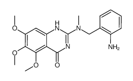 2-[(2-amino-benzyl)-methyl-amino]-5,6,7-trimethoxy-1H-quinazolin-4-one Structure