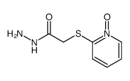 Acetic acid, [(1-oxido-2-pyridinyl)thio]-, hydrazide (9CI) structure