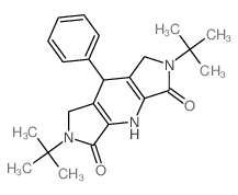 2,6-ditert-butyl-8-phenyl-1,4,7,8-tetrahydrodipyrrolo[4,3-b:4',3'-f]pyridine-3,5-dione Structure