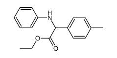 ethyl 2-(phenylamino)-2-p-tolylacetate结构式