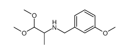 1,1-dimethoxy-N-(3-methoxybenzyl)propan-2-amine结构式