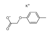 p-cresol acetic acid potassium salt结构式