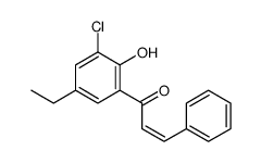 1-(3-chloro-5-ethyl-2-hydroxyphenyl)-3-phenylprop-2-en-1-one Structure