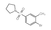 1-((4-Bromo-3-methylphenyl)sulfonyl)pyrrolidine Structure