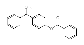 [4-(1-phenylethyl)phenyl] benzoate structure