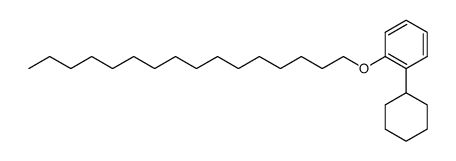 (2-cyclohexyl-phenyl)-hexadecyl ether结构式