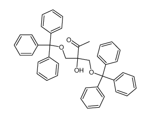 3-hydroxy-4-trityloxy-3-trityloxymethyl-butan-2-one结构式