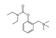 Carbamic acid, N,N-diethyl-, 2-[(trimethylsilyl)methyl]phenyl ester Structure