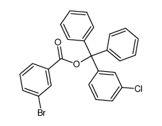 m-chlorotrityl m-bromobenzoate Structure