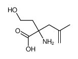 2-amino-2-(2-hydroxyethyl)-4-methylpent-4-enoic acid结构式