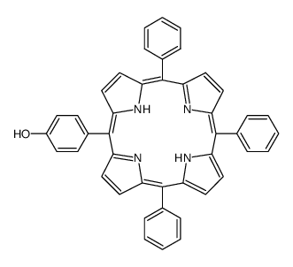 5-(羟苯基)-10, 15, 20-苯基卟啉结构式