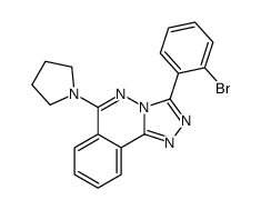 3-(2-bromophenyl)-6-pyrrolidin-1-yl-[1,2,4]triazolo[3,4-a]phthalazine Structure