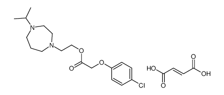 (Z)-but-2-enedioate,2-(4-propan-2-yl-1,4-diazepane-1,4-diium-1-yl)ethyl 2-(4-chlorophenoxy)acetate结构式