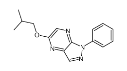 5-(2-methylpropoxy)-1-phenylpyrazolo[3,4-b]pyrazine结构式