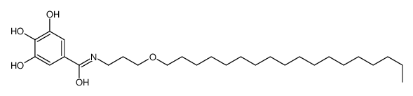 3,4,5-trihydroxy-N-(3-octadecoxypropyl)benzamide结构式
