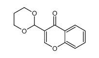 3-(1,3-dioxan-2-yl)chromen-4-one结构式