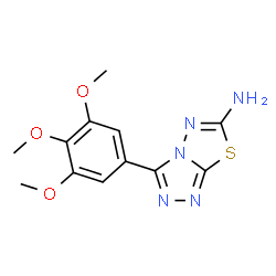 3-(3,4,5-Trimethoxyphenyl)[1,2,4]triazolo-[3,4-b][1,3,4]thiadiazol-6-amine structure