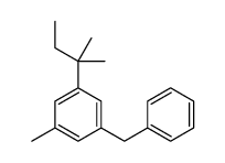 1-benzyl-3-methyl-5-(2-methylbutan-2-yl)benzene Structure