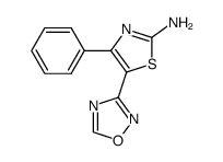 5-[1,2,4]oxadiazol-3-yl-4-phenyl-thiazol-2-ylamine Structure