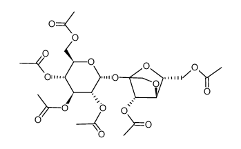 2,3,3',4,6,6'-hexa-O-acetyl-1',4'-anhydrosucrose Structure