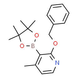 4-METHYL-2-(PHENYLMETHOXY)-3-(4,4,5,5-TETRAMETHYL-1,3,2-DIOXABOROLAN-2-YL)-PYRIDINE结构式