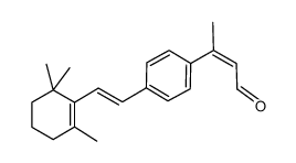 (Z)-3-{4-[(E)-2-(2,6,6-Trimethyl-cyclohex-1-enyl)-vinyl]-phenyl}-but-2-enal结构式