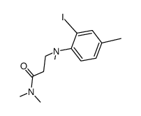 3-[N-(2-iodo-4-methylphenyl)-N-methylamino]-N,N-dimethylpropanamide Structure
