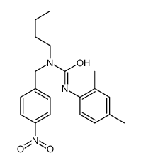 1-butyl-3-(2,4-dimethylphenyl)-1-[(4-nitrophenyl)methyl]urea结构式