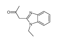 1-(1-ethylbenzimidazol-2-yl)propan-2-one结构式