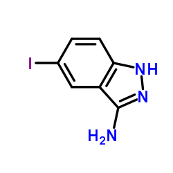 3-氨基-5-碘-1H-吲唑结构式