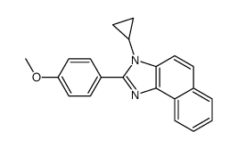 3-cyclopropyl-2-(4-methoxyphenyl)benzo[e]benzimidazole结构式